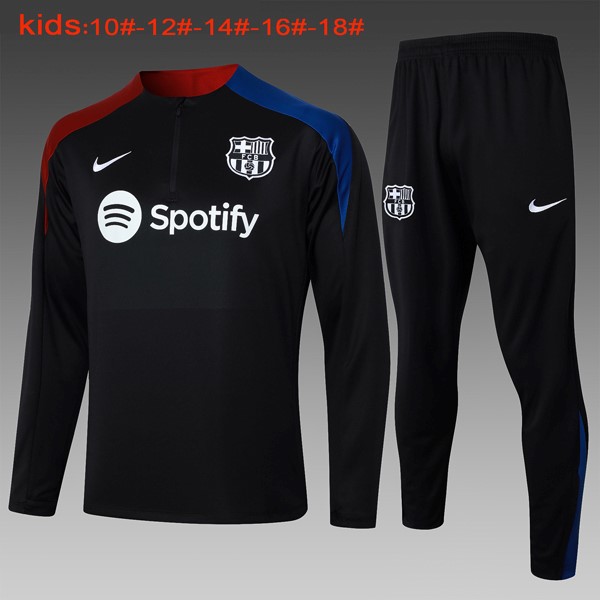 Kinder Sweatshirts Barcelona 2024-2025 Schwarz Blau 3